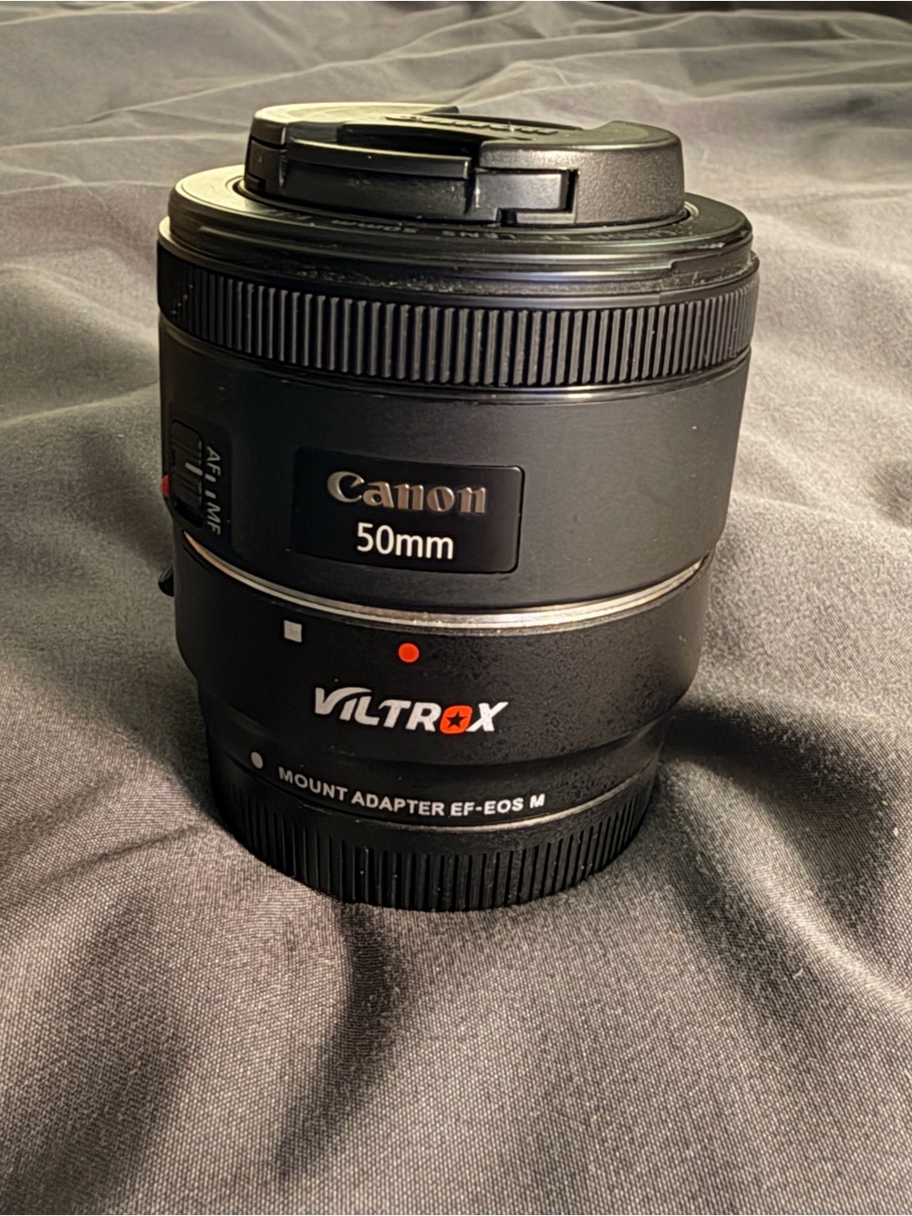 Canon EF 50mm f/1.8 STM Prime Lens with EF-EOS M adapter